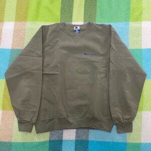 Vintage Champion 90s Olive Pullover Crewneck Sweatshirt Men’s
